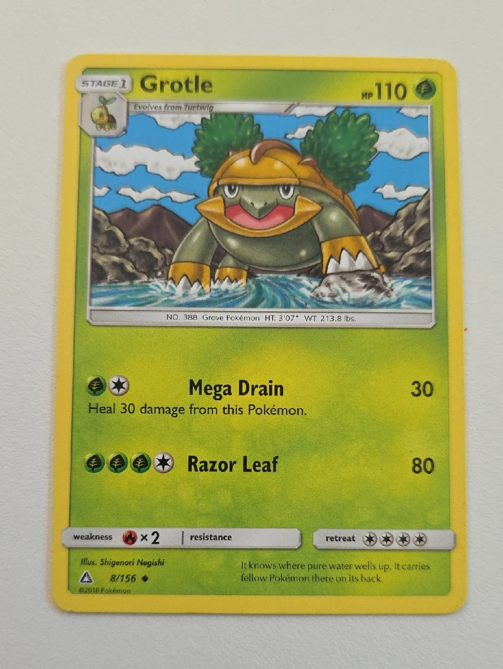 Pokemon Grookey, Thwacky, Turtwig, Rillaboom, And Grotle Card